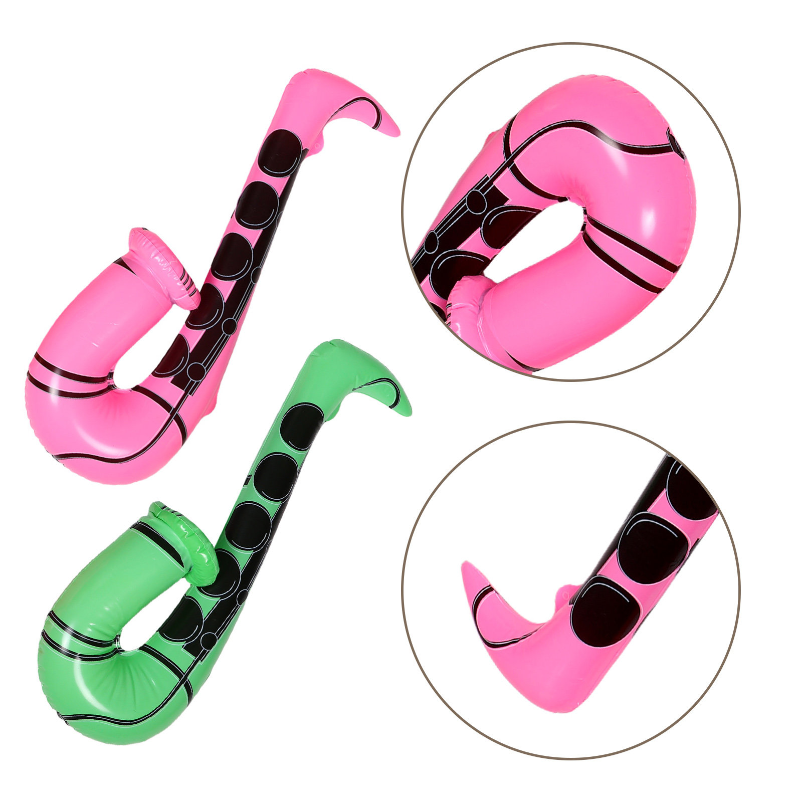 Musical Instrument That You Blow Into - 4 unidades de saxofones infláveis para