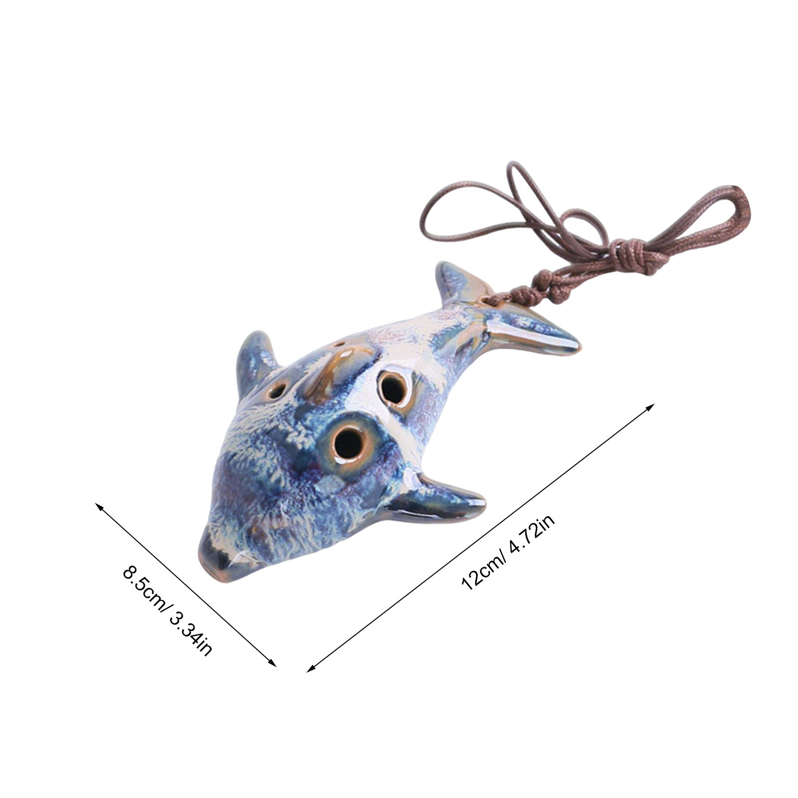 1 unidade de ocarina de cerâmi - Musical Instrument That You Blow Into avaliação e preço