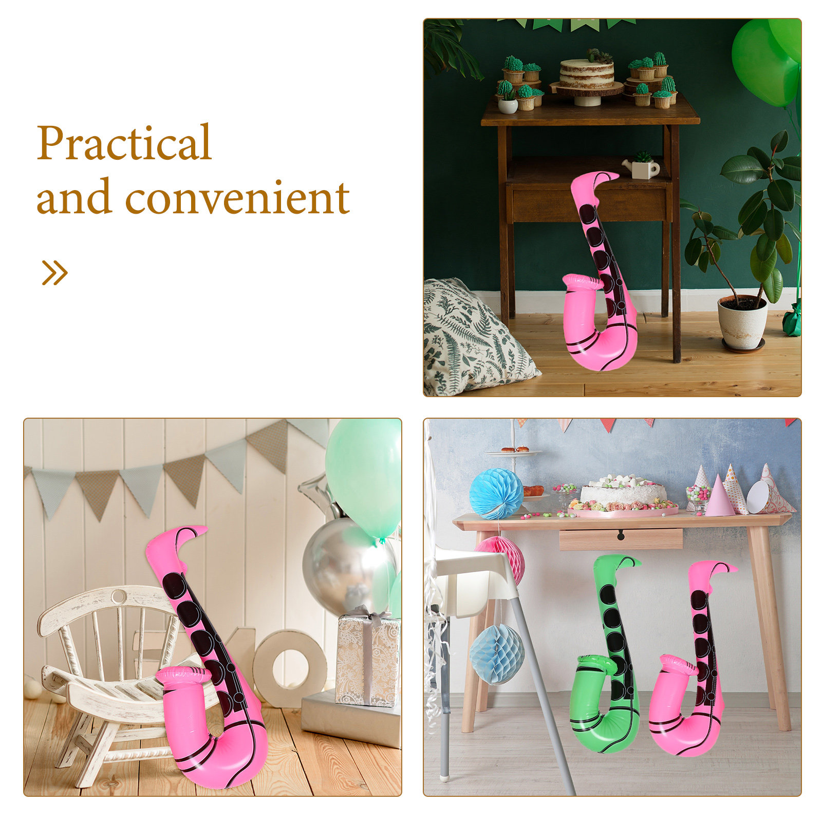 4 unidades de saxofones infláv - Musical Instrument That You Blow Into avaliação e preço